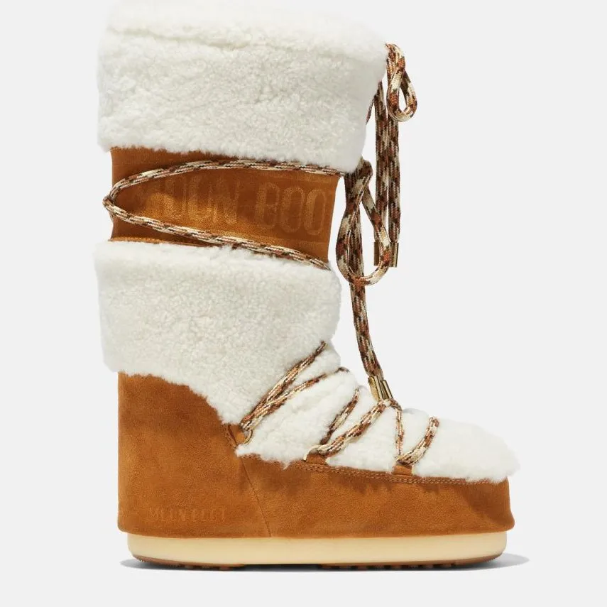 Moon Boot LAB69 Icon Cream Shearling Boot