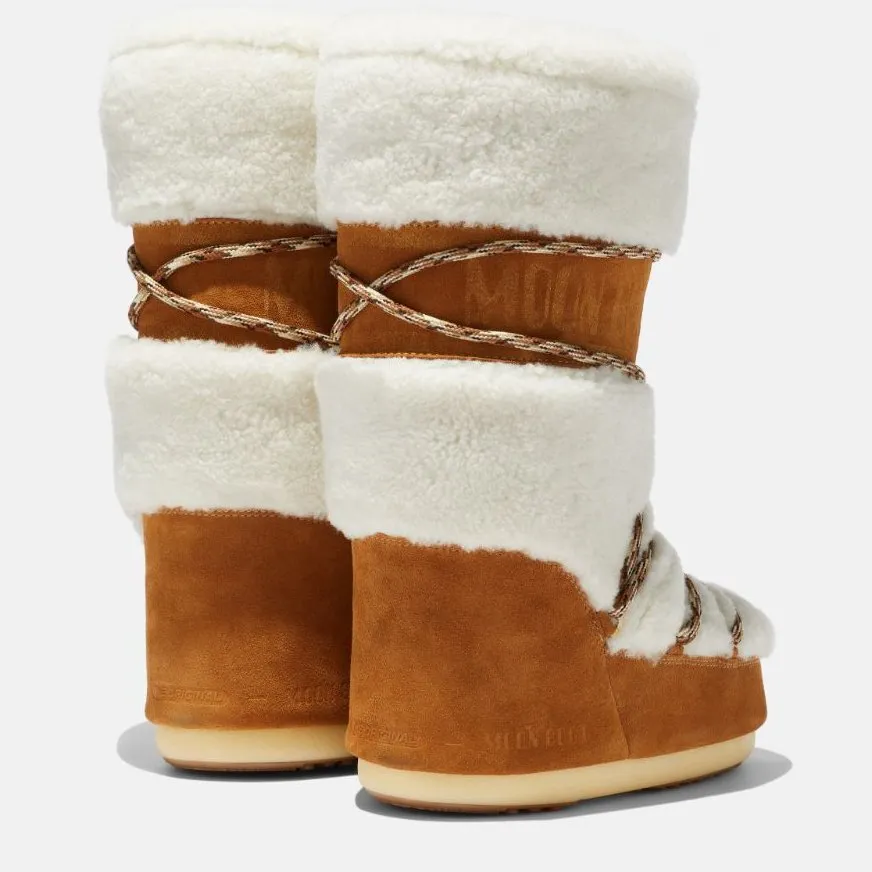Moon Boot LAB69 Icon Cream Shearling Boot