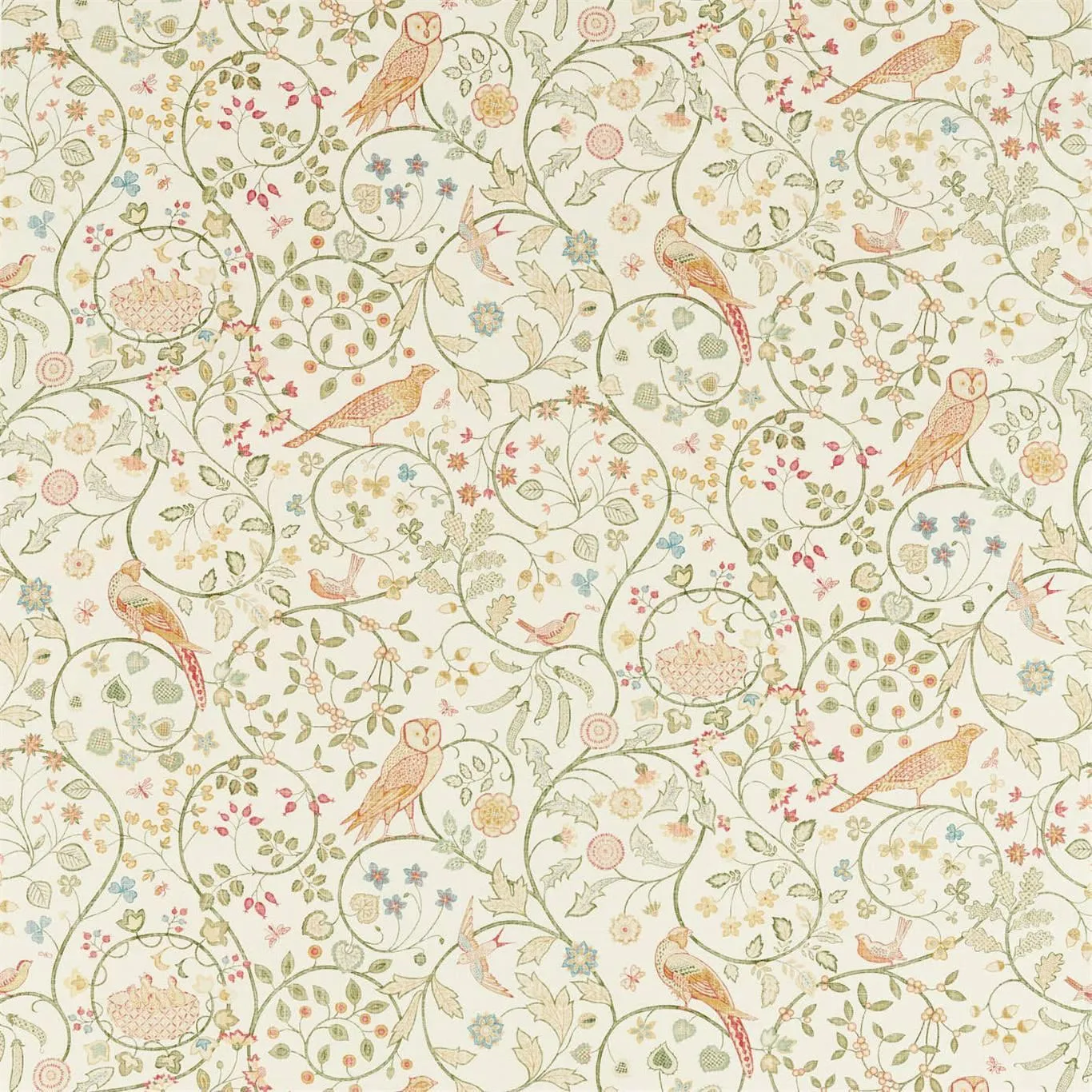 Morris & Co Newill Chintz Fabric