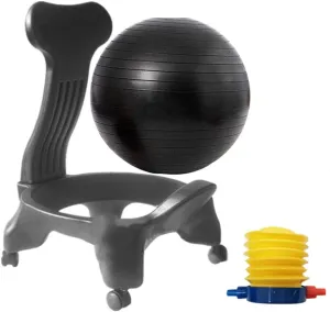Multifunction Yoga Ball Chair - 55cm Anti-Burst Anti-Slip Swiss Ball for Pregnancy, Balance, Pilates or Birthing Therapy,Use at Office, Gym or Home