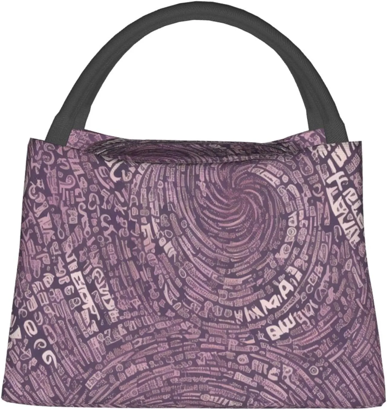 Musical Notation Print Patterns Lunch Bag For Women & Men Insulated Lunch Tote Bag Reusable Lunch Boxes For Work Travel Picnic