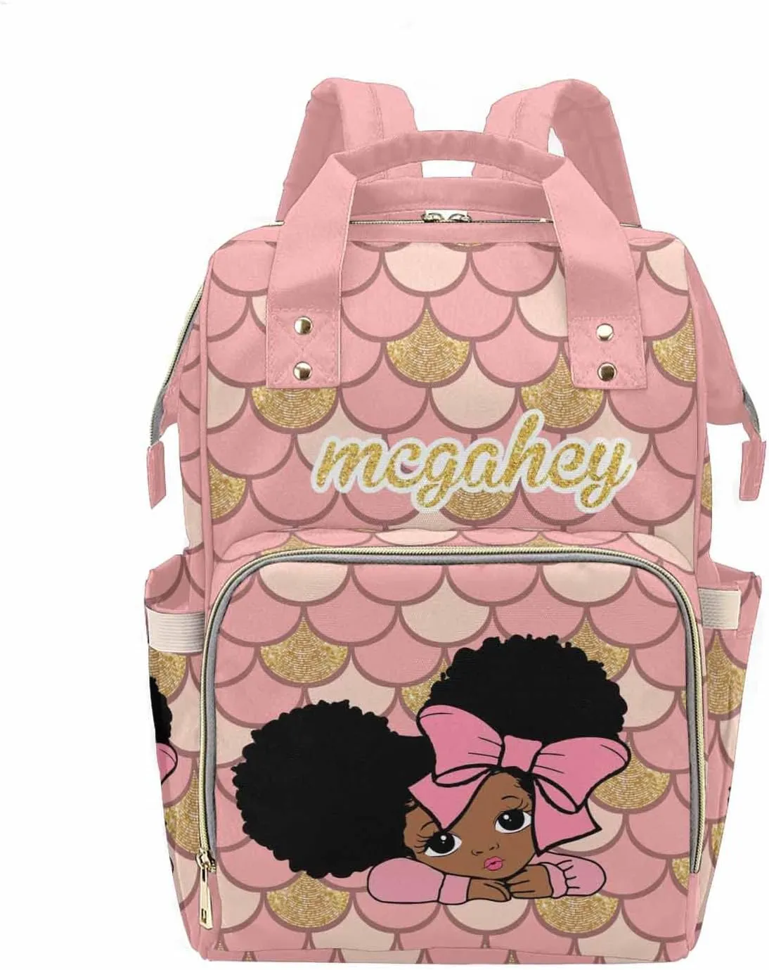 MyPupSocks Personalized Baby Backpack Diaper Bag with Name, Diaper Bag Custom with Name Custom Diaper Bags for Baby Boy, Nursing Baby Backpack for Boy Shower Gift