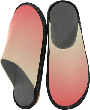 Navy Blue Teal Gradient House Slippers for Women Men Non-Slip Comfortable Slippers