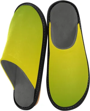 Navy Blue Teal Gradient House Slippers for Women Men Non-Slip Comfortable Slippers