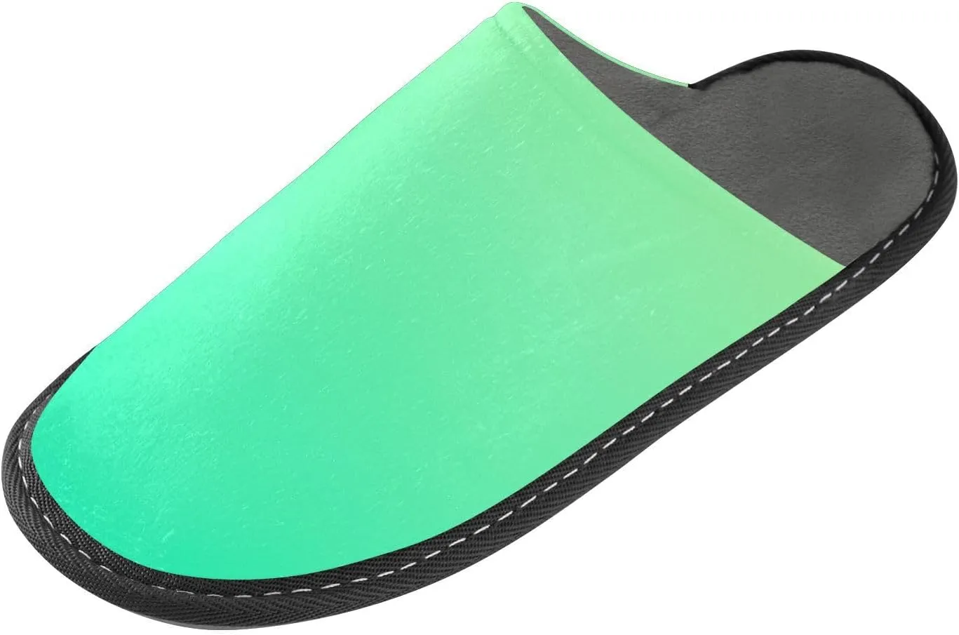 Navy Blue Teal Gradient House Slippers for Women Men Non-Slip Comfortable Slippers