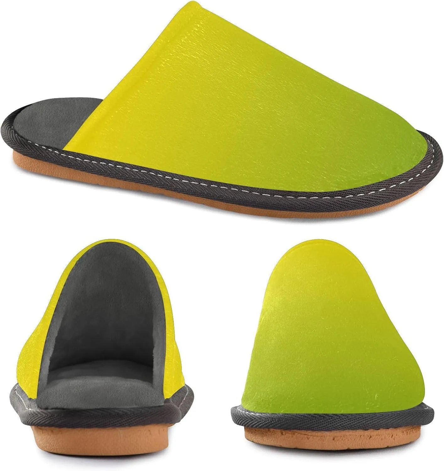 Navy Blue Teal Gradient House Slippers for Women Men Non-Slip Comfortable Slippers