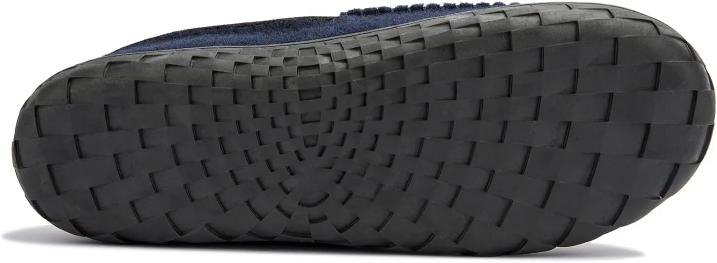 NewDenBer Men's Moccasin Slippers Warm Memory Foam Felted Wool Plush Shearling Lined Slip on Indoor Outdoor House Shoes