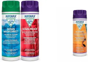 Nikwax Down, Down Duo-Pack, 300ml, Wash-in Cleaning and Waterproofing adds DWR Water Repellency & TX.Direct Wash-in Waterproofing