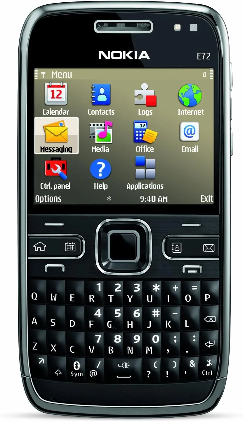 Nokia E72 Unlocked Phone Featuring GPS with Voice Navigation - U.S. Version with Full Warranty (Zodium Black)
