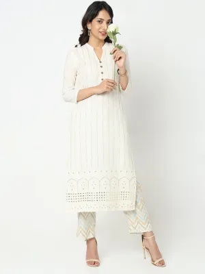 Nylangan Regular Fit Printed Mid Rise Ethnic Pants
