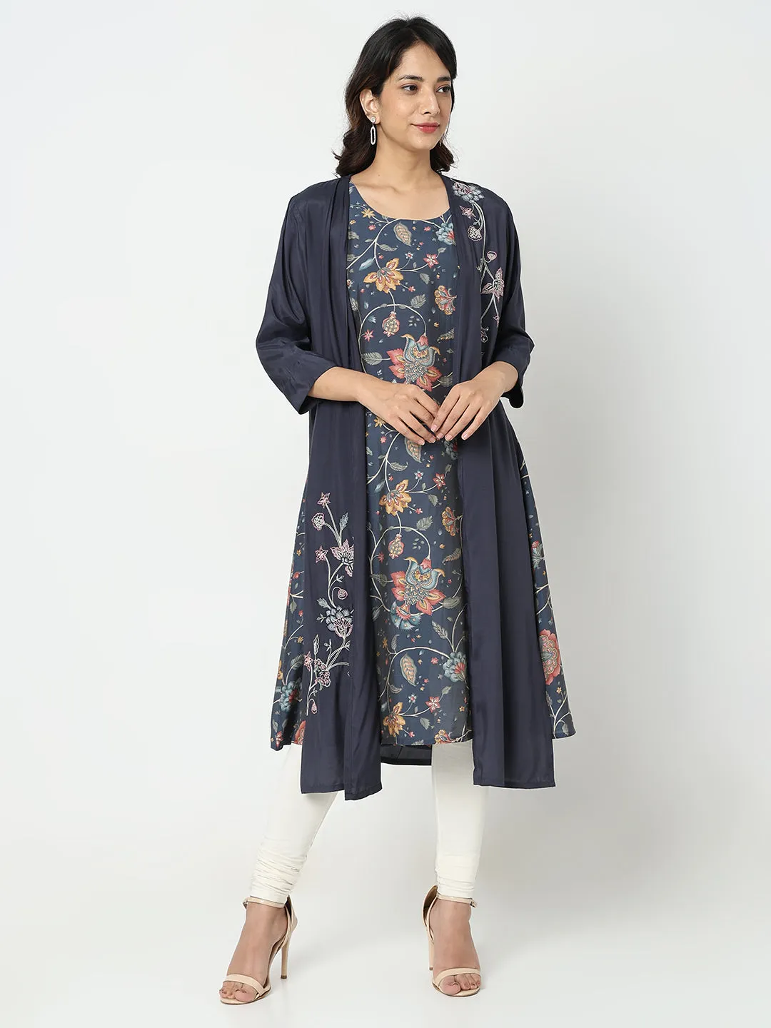 Nylangan Straight Fit Embroidered Kurta