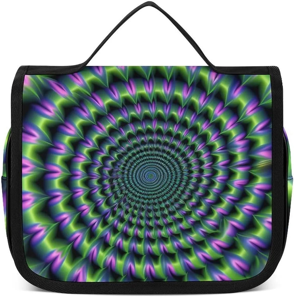 Optical Illusion 3D Novelty Portable Toiletry Bags,Travel Makeup Bags,Travel Cosmetic Bags,with Handle,Large Capacity