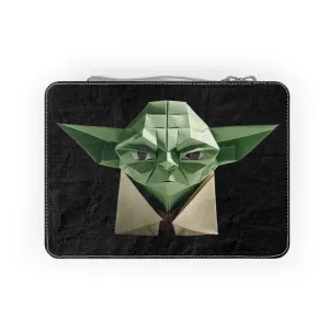 Origami Yoda Paper Lunch Bag - black