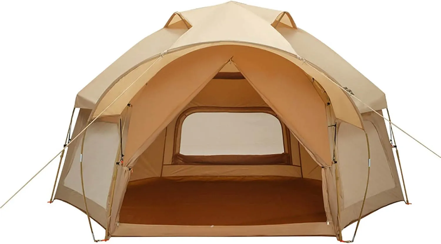Outdoor Camping Tent, Frog Hexagonal One-Bedroom, 5~8 People Double Layer All Weather Easy Setup Tents,for Parties,Picnic, Outdoors Travel,Camping