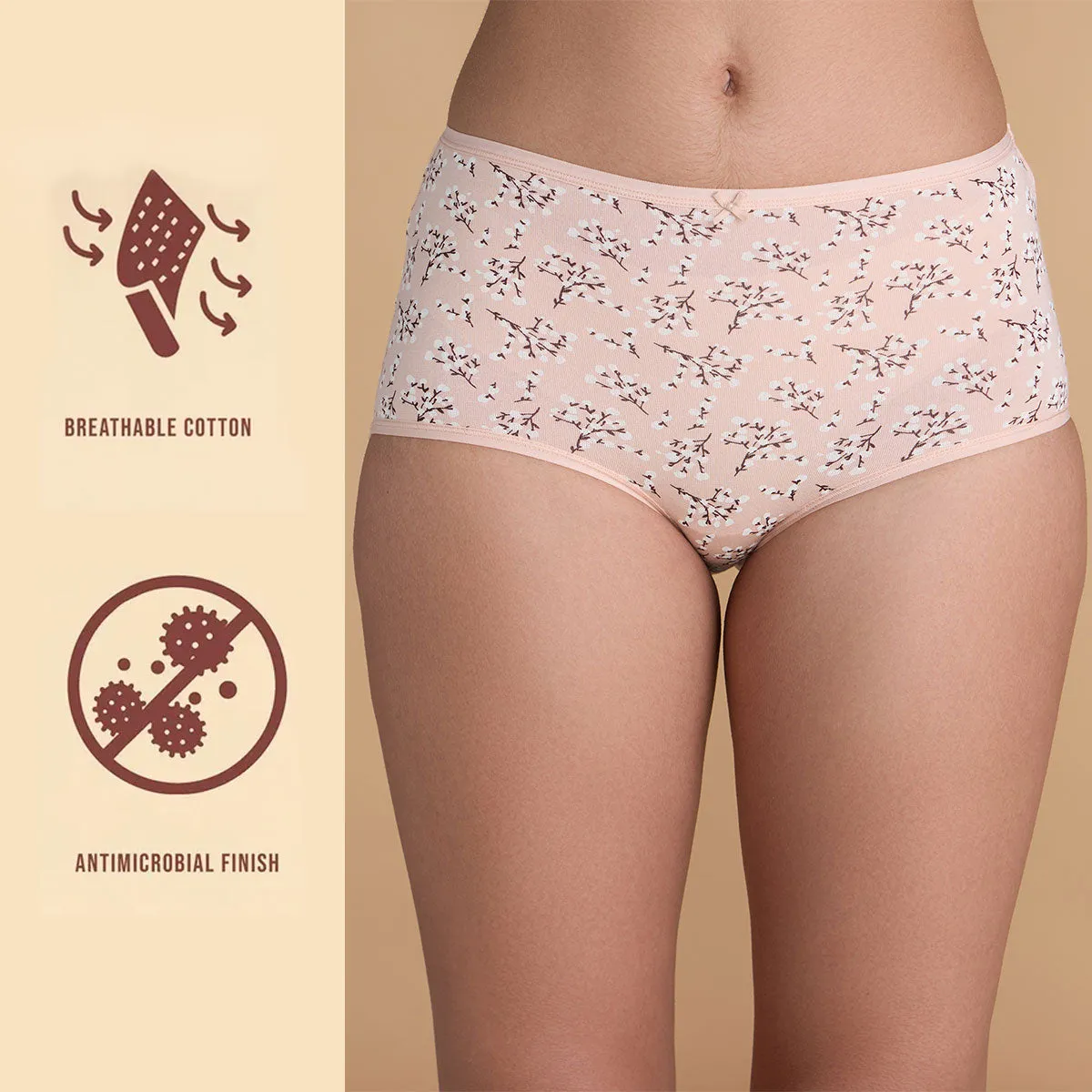 Pack of 3 Cotton Full Brief with Anti odor-NYP036-Assortment 8