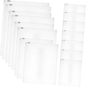 Packaging Bags Zipper 20- Transparent Frosted 24pcs Set Organize Your Clothes