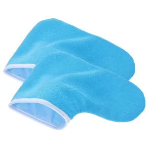 Paraffin Wax Foot Bags Pedicure Paraffin Insulated Foot Spa Booties Blue White Edges Thick Foot Care Liners