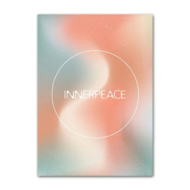 Pastel Beige Gradients Canvas Posters