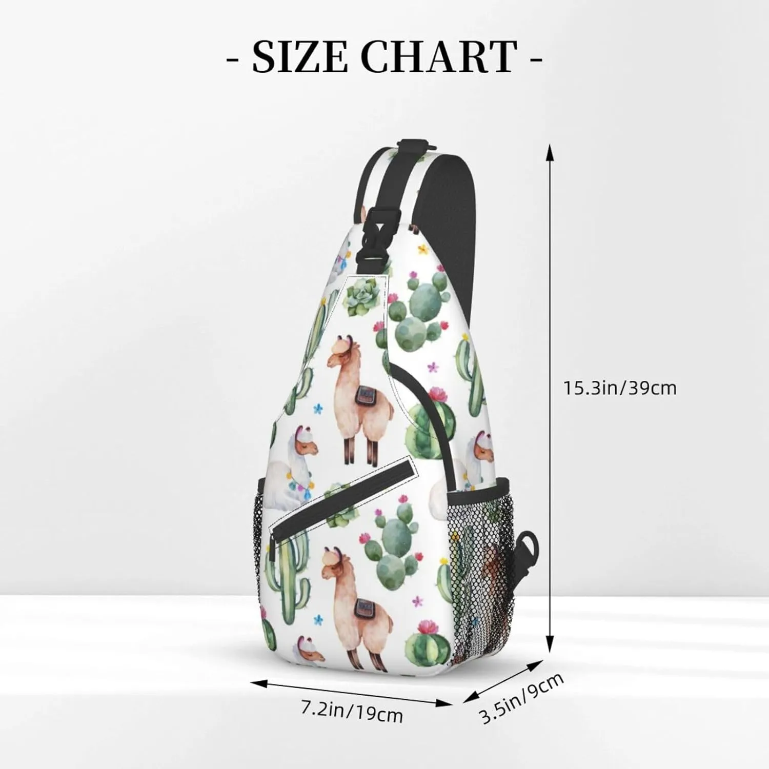 Pattern Printed Sling Bag for Women Men Crossbody Shoulder Backpack Chest Bags Gym Travel Hiking Casual Daypack