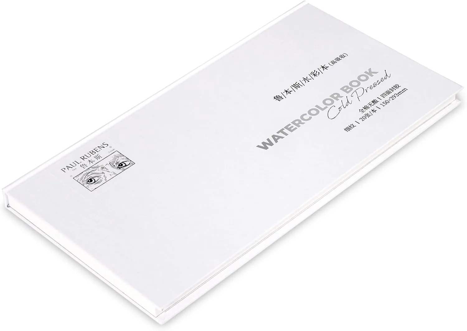 Paul Rubens Square Watercolor Block,100% Cotton Watercolor Paper Pad, 300gsm/140lb, Acid-Free, 20 Sheets Hot Press Watercolour Sketchbook for Artists Adults Students, 11.54 * 5.91 Inches