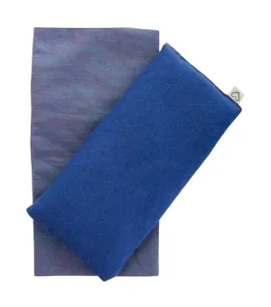 Peacegoods Eye Pillow Gift Set - Unscented Flax Eye Pillow w/Cover - Soft Cotton Flannel - 4 x 8.5 - Washable - Soothing Relaxing yoga massage meditation sleep headache relief - purple lilac amethyst