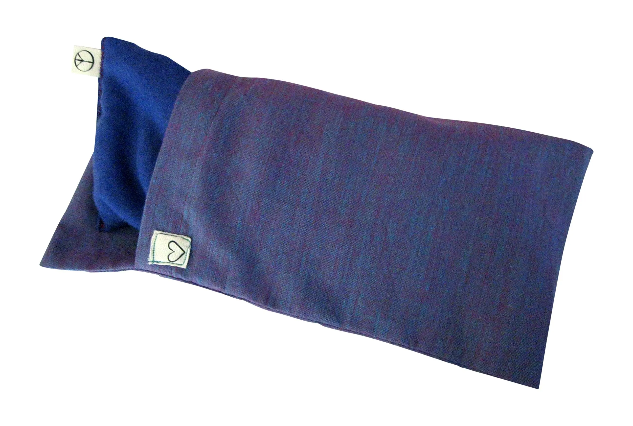 Peacegoods Eye Pillow Gift Set - Unscented Flax Eye Pillow w/Cover - Soft Cotton Flannel - 4 x 8.5 - Washable - Soothing Relaxing yoga massage meditation sleep headache relief - purple lilac amethyst