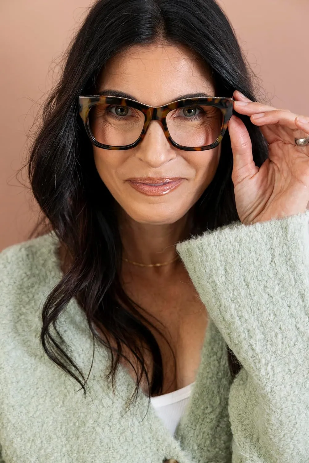 Peepers by PeeperSpecs Oprah's Favorite Women's Shine On Blue Light Blocking Reading Glasses and No Correction Eyewear