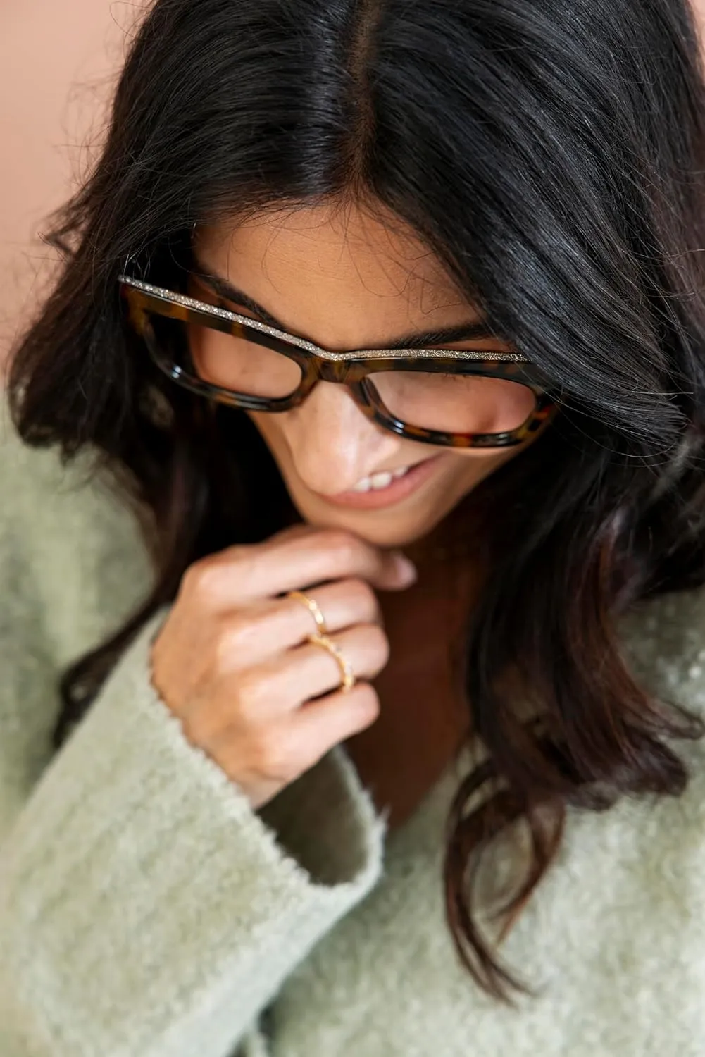 Peepers by PeeperSpecs Oprah's Favorite Women's Shine On Blue Light Blocking Reading Glasses and No Correction Eyewear