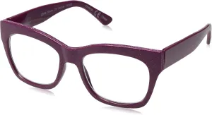 Peepers by PeeperSpecs Oprah's Favorite Women's Shine On Blue Light Blocking Reading Glasses and No Correction Eyewear