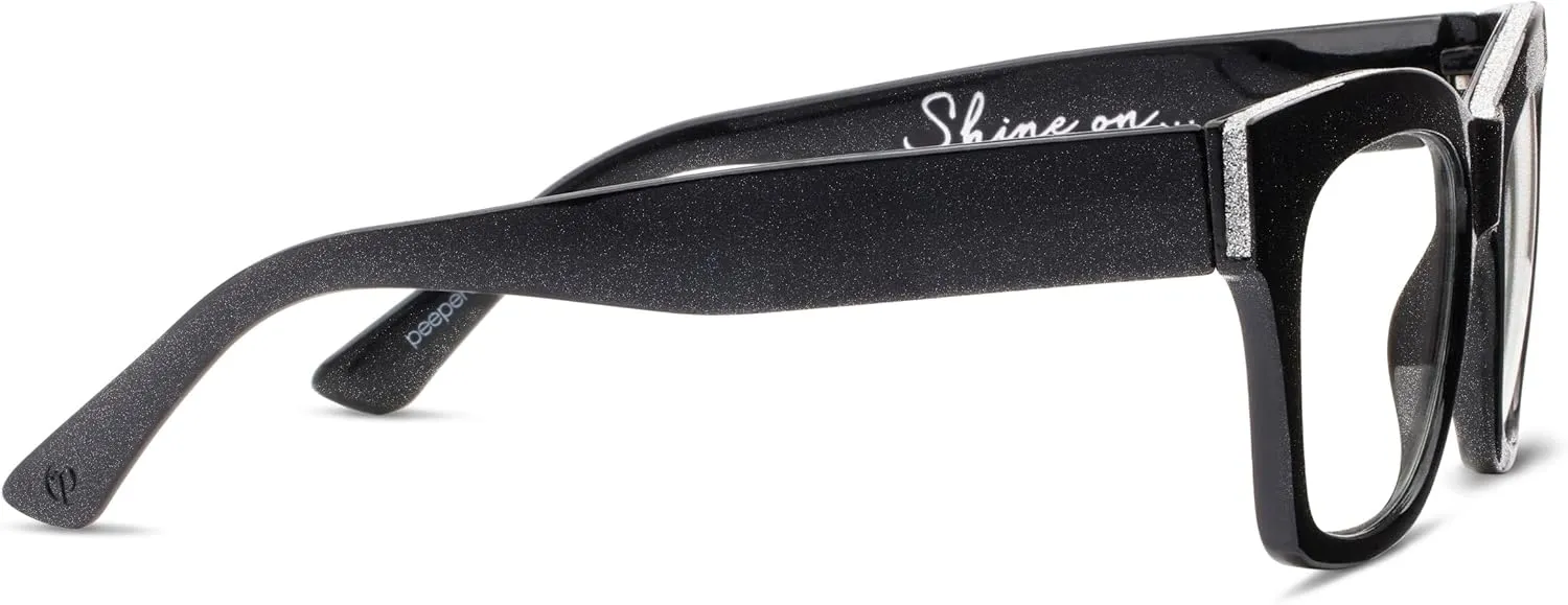 Peepers by PeeperSpecs Oprah's Favorite Women's Shine On Blue Light Blocking Reading Glasses and No Correction Eyewear