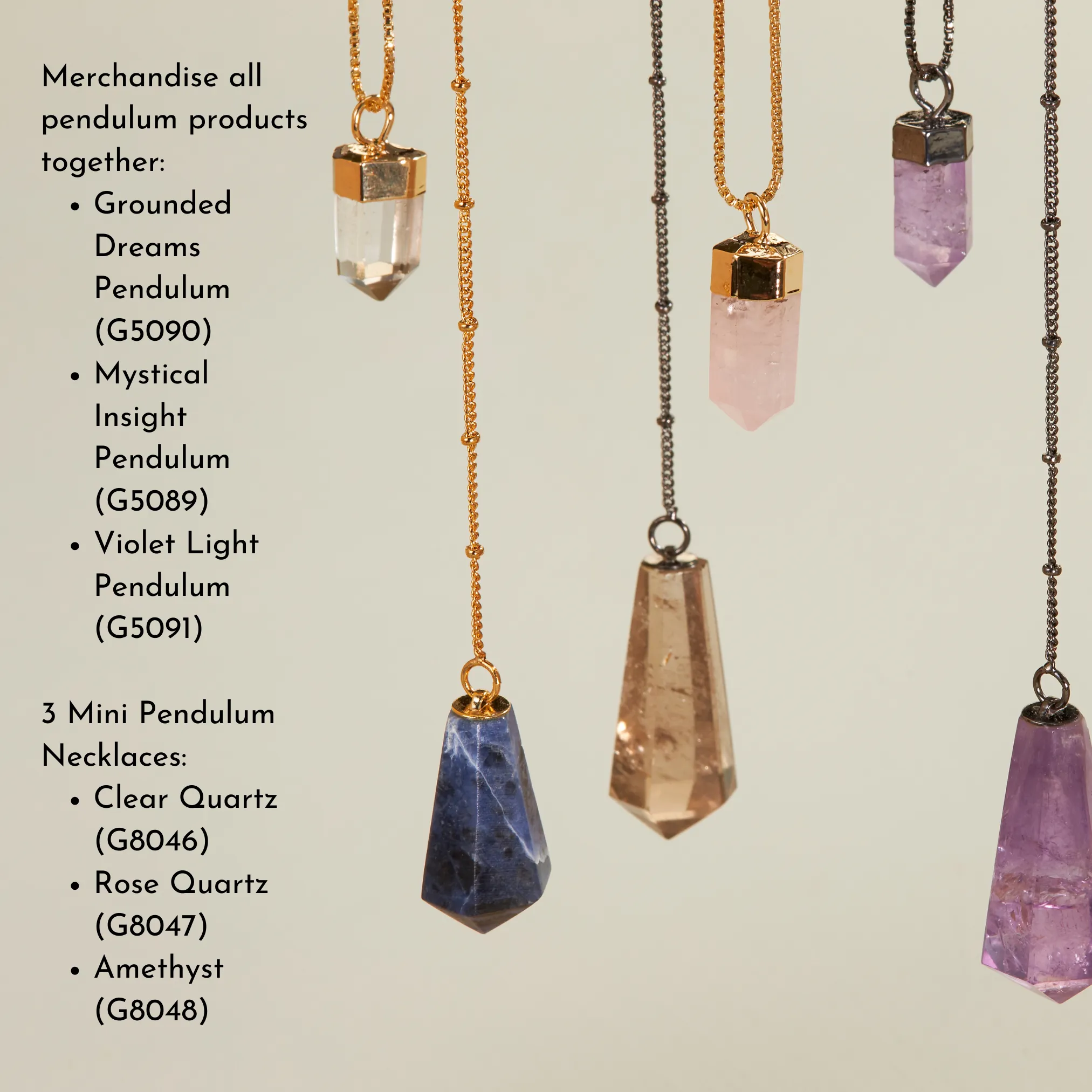 Pendulum 25 - Grounded Dreams Geo Crystal