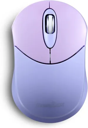 Perixx PERIMICE-802PP Wireless Bluetooth Mouse - Portable Design - Compatible with Windows, iOS, and Android PC, Laptop, Tablet, and Smartphone - Purple