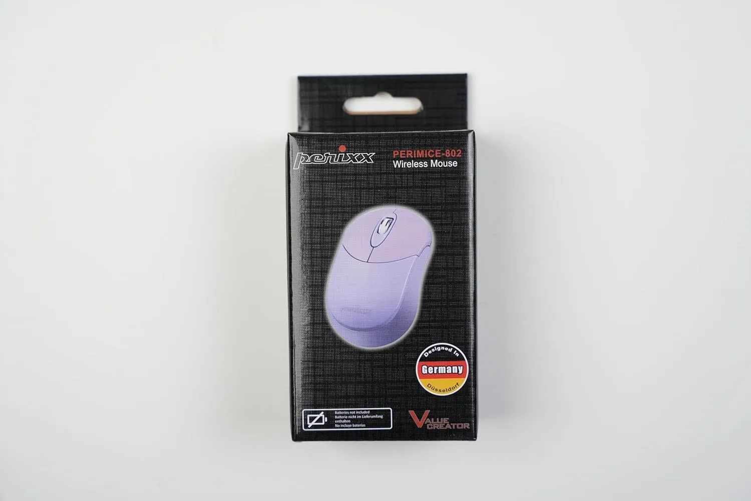 Perixx PERIMICE-802PP Wireless Bluetooth Mouse - Portable Design - Compatible with Windows, iOS, and Android PC, Laptop, Tablet, and Smartphone - Purple