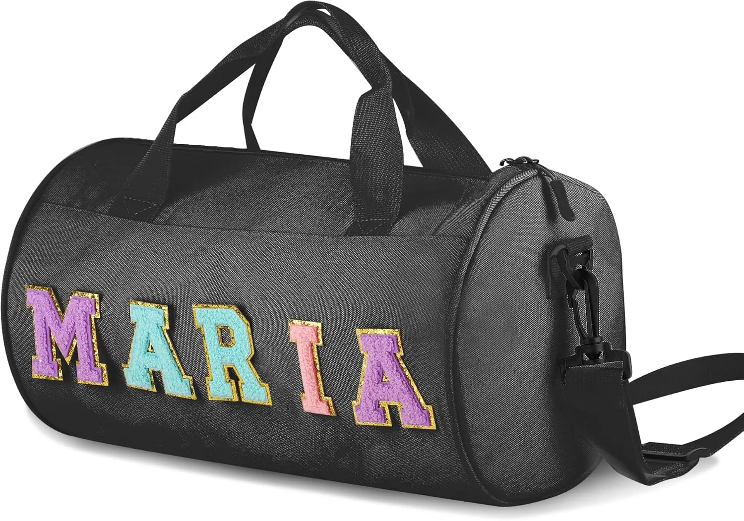 Personalized Ballet Dance Bag for Kids, Cute Duffle Bag for Girls, Adorable Toddler Bag for Travel Gift, Cheerleading Gym Bag, Custom Overnight Weekender Bag for Christmas,Stitch Name Duffle Bag