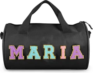 Personalized Ballet Dance Bag for Kids, Cute Duffle Bag for Girls, Adorable Toddler Bag for Travel Gift, Cheerleading Gym Bag, Custom Overnight Weekender Bag for Christmas,Stitch Name Duffle Bag