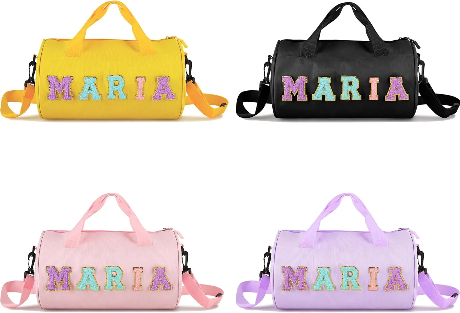 Personalized Ballet Dance Bag for Kids, Cute Duffle Bag for Girls, Adorable Toddler Bag for Travel Gift, Cheerleading Gym Bag, Custom Overnight Weekender Bag for Christmas,Stitch Name Duffle Bag