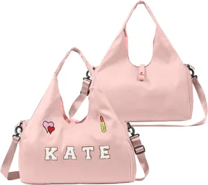 Personalized Dance Ballet Bag with Name - Custom Travel Duffel Bags for Sports Gym Weekender Overnight Travel Lovers
