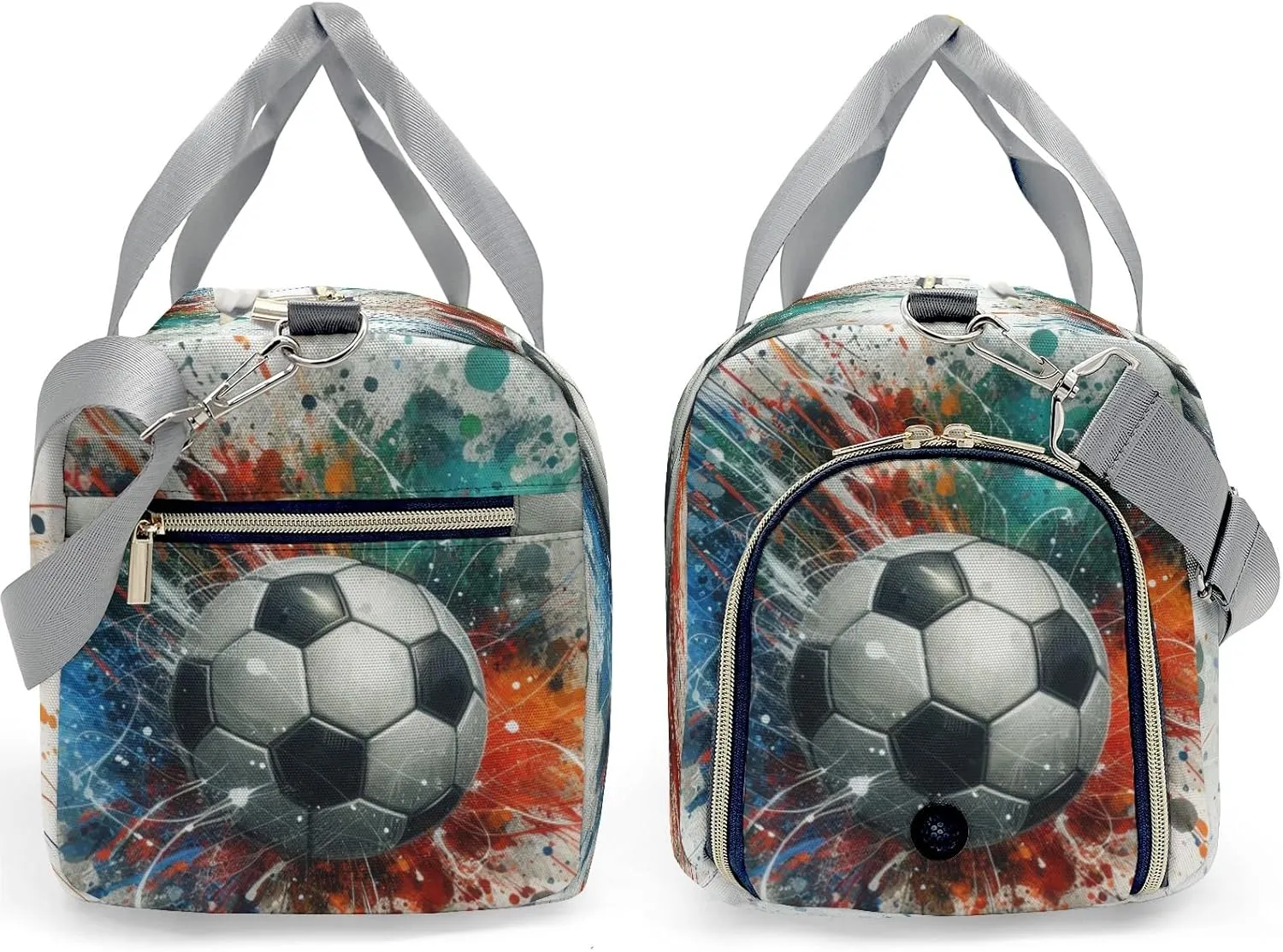 Personalized Duffel Bag Watercolor Ball Soccer Cool Function Meets Fashion: Travel Bags for Fitness Journey