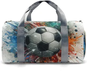 Personalized Duffel Bag Watercolor Ball Soccer Cool Function Meets Fashion: Travel Bags for Fitness Journey