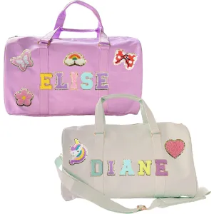 Personalized Girls Dance Ballet Bag With Chenille Name Yoga Bag Travel Duffel Bag Shoe Bags Women Sport Duffle Bag Cheer Bag for Gym Ballet School