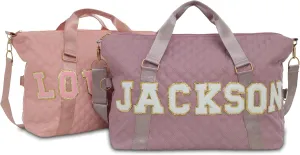 Personalized Sport Gym Bag for Girl, Custom Dance Duffel Bag, Sewn Name, Waterproof Travel Tote Bag, Overnight Weekender Bag