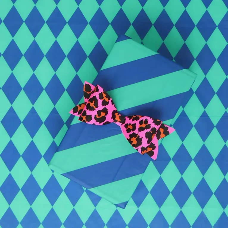Petra Boase - Luxury Tissue Paper Diamond/Diagonal - Cobalt Blue/Jade