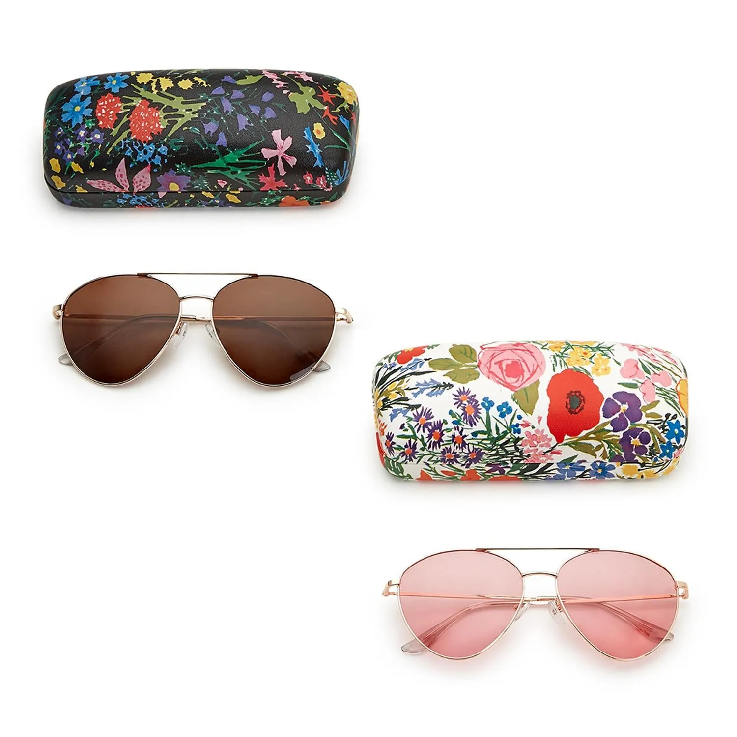 PINK GOLD FRAME SUNGLASSES