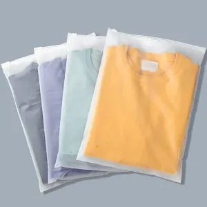 Plastic Bags for Hoodies, 100 Pcs 14x18 Inch Frosted Plastic Zip Bags for Clothes Business Selling Shipping, with Vent Hole & Resealable Ziplock, 3 Mil