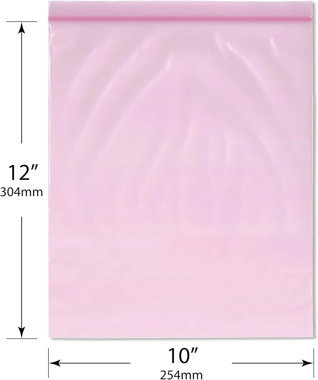 Plymor 10" x 12" (Pack of 100), 4 Mil Heavy Duty Anti-Static Zipper Reclosable Plastic Bags