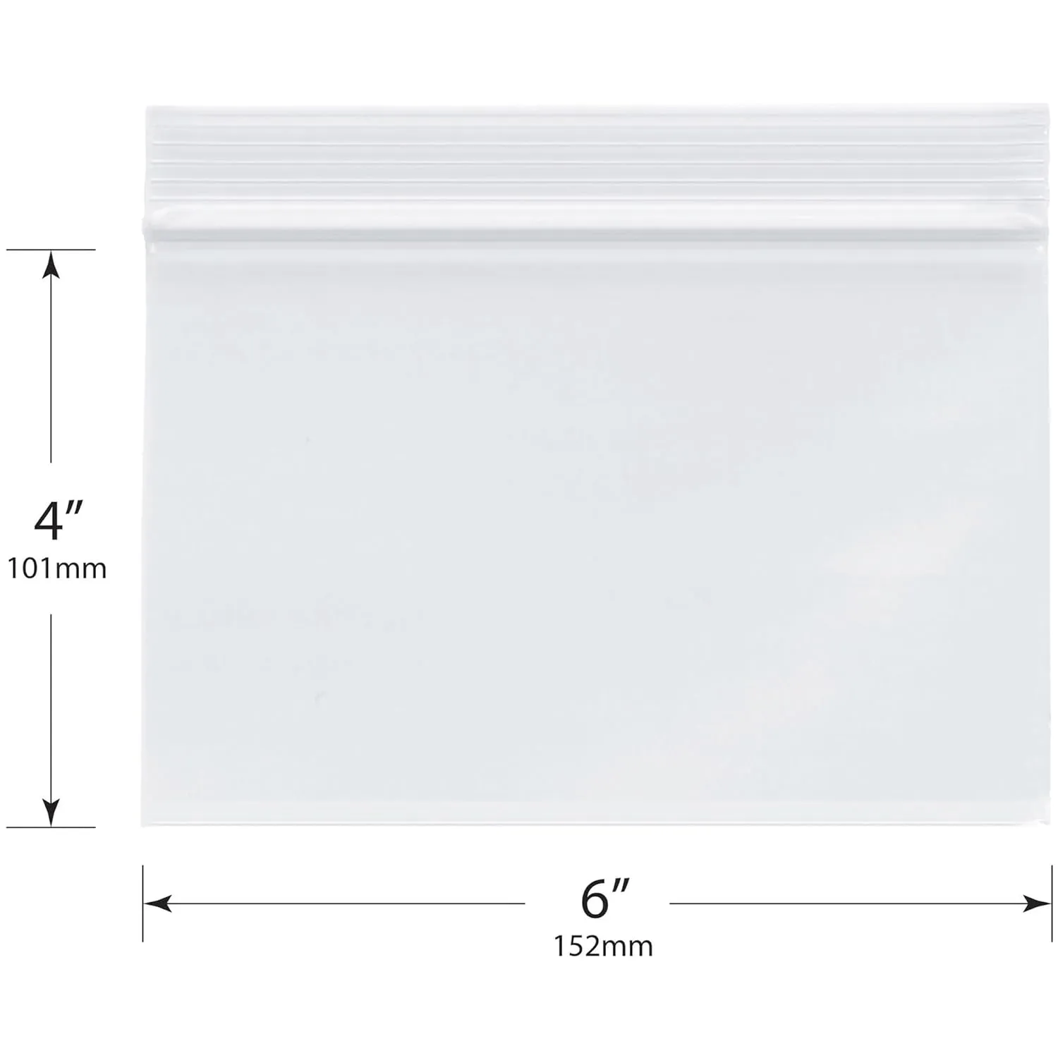 Plymor 6" x 4" (100), 6" x 6" (100), 8" x 8" (100), 4 Mil Variety Pack Heavy Duty Zipper Reclosable Plastic Bags