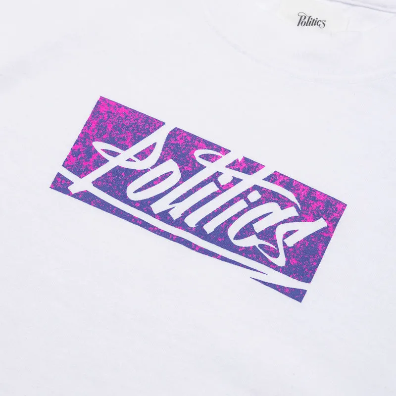 Politics Gradient Tee - White
