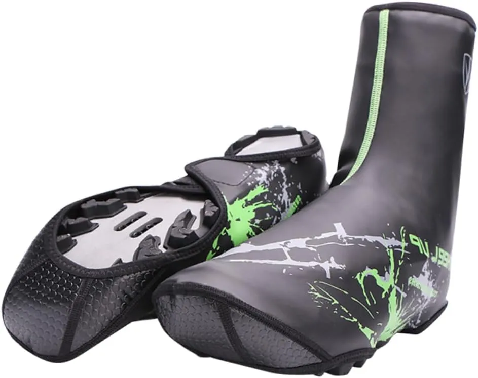 Portable Bike Cycling Overshoes Waterproof Windproof Thermal Shoes Covers Cycling Gear for Outdoor Sports