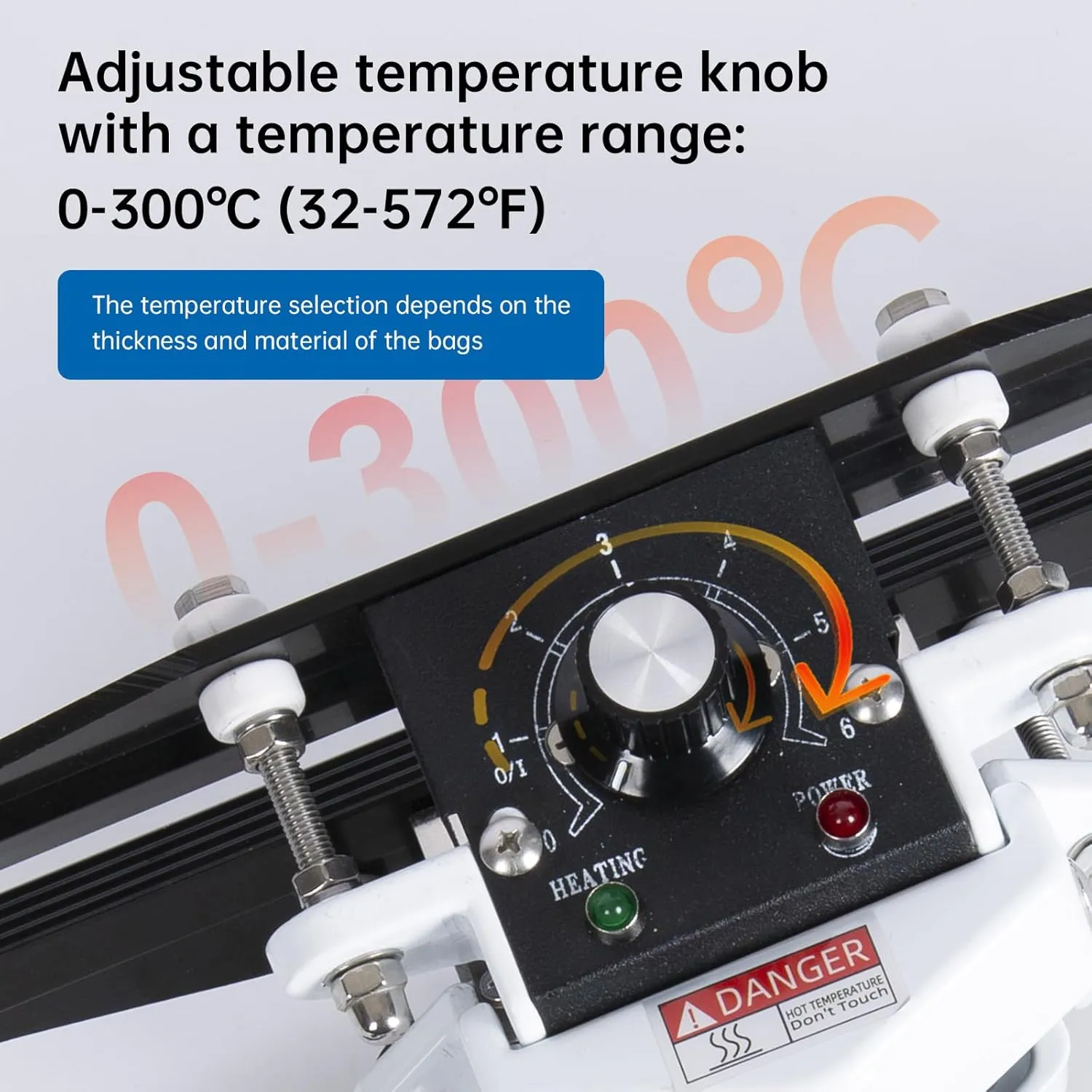 Portable Hand Held Heat Sealer Machine-R-PACK FKR-400, 16 Inches, For Foil Bag, Kraft Bag, Mylar Bag