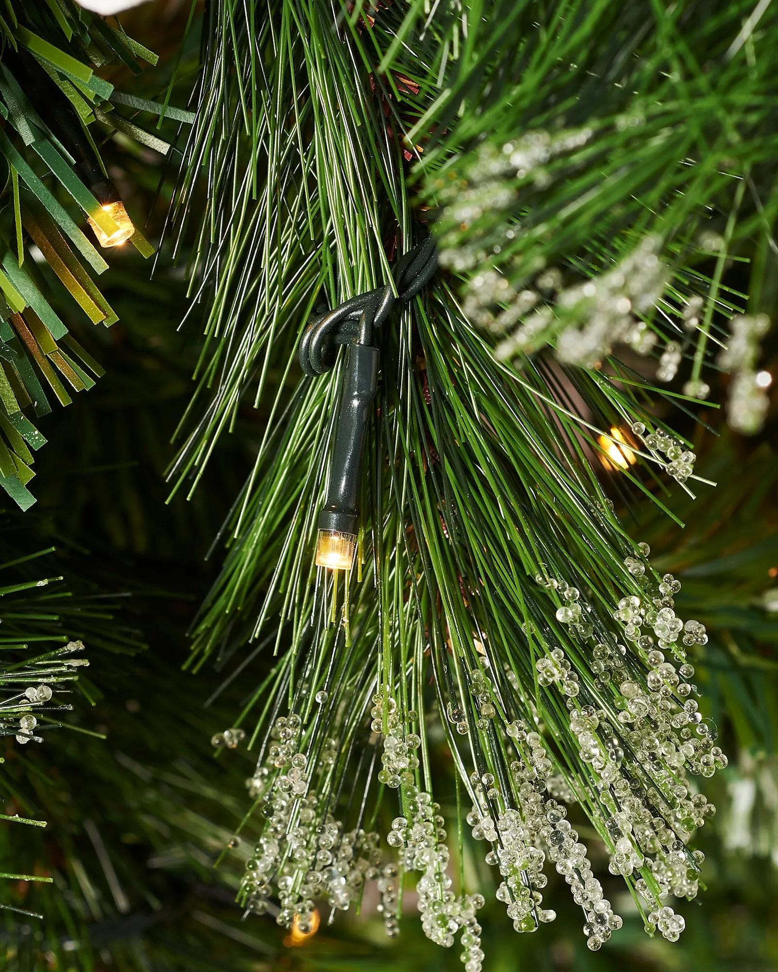 Pre-Lit Victorian Frosted Berries & Pinecones Christmas Tree, 7 ft
